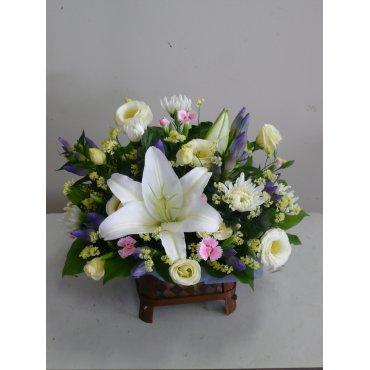 ホワイト造花アレンジメント3個セット 造花 リアル