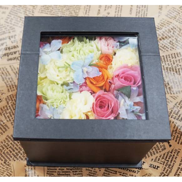 青いバラ…「ブルーローズ」【５本】の花束、BOX入り