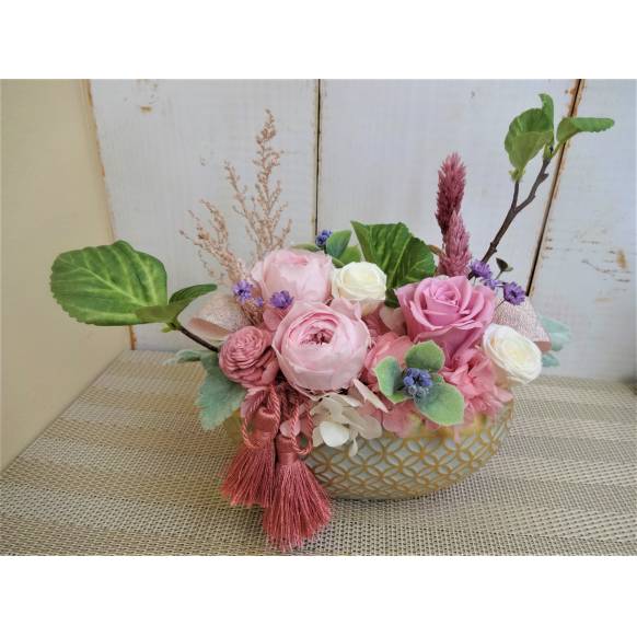 プリザ 和モダン小町 インターネット花キューピット お取り寄せフラワーギフト