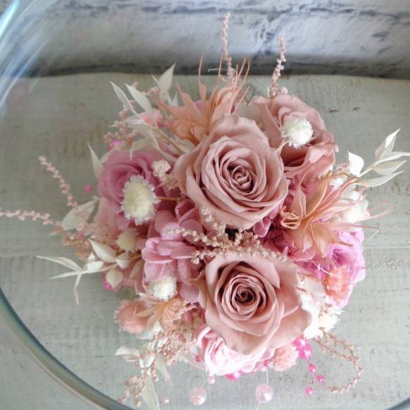 一般カテゴリー,プリザ・フラワーテラリュウムピンク,緑花園