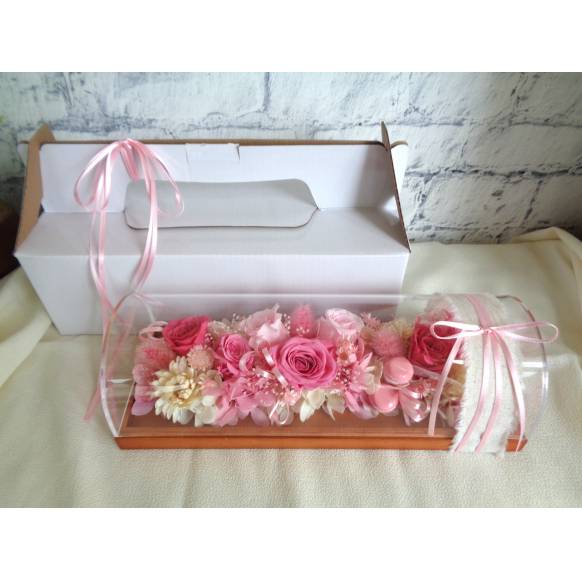 一般カテゴリー,プリザのフラワーロールケーキ・ピンク,緑花園