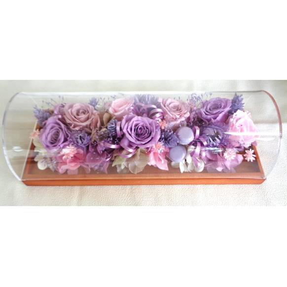 一般カテゴリー,プリザのフラワーロールケーキ・パープル,緑花園