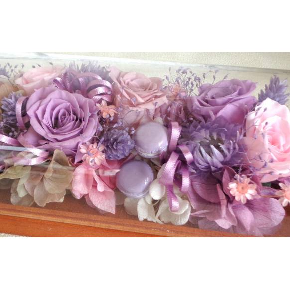 一般カテゴリー,プリザのフラワーロールケーキ・パープル,緑花園