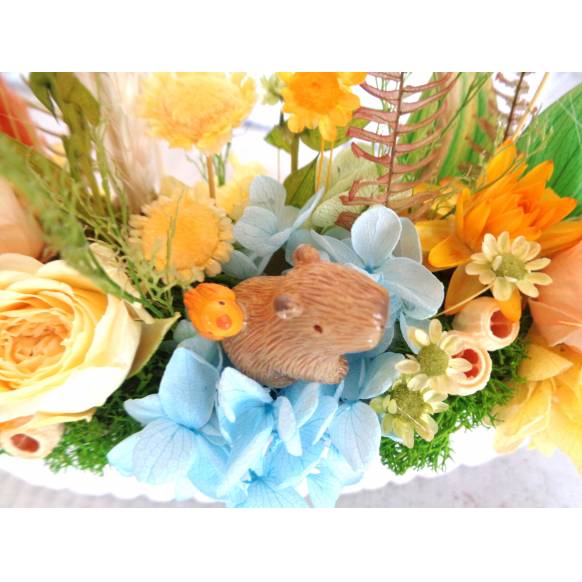 一般カテゴリー,ガーデンアレンジ・カピバラさんの水遊びイエロー,緑花園