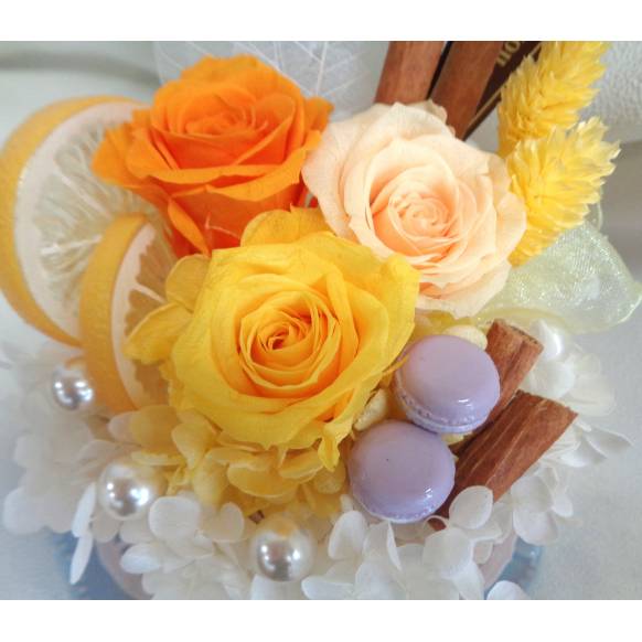 一般カテゴリー,プリザ・フラワーホールケーキ・レモン,緑花園