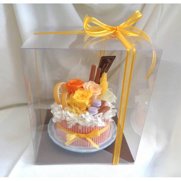 一般カテゴリー,プリザ・フラワーホールケーキ・レモン,緑花園