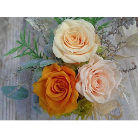 一般カテゴリー,プリザ・和モダンオレンジ色,緑花園