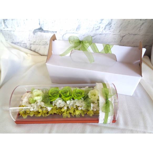 一般カテゴリー,プリザのフラワーロールケーキ・抹茶,緑花園