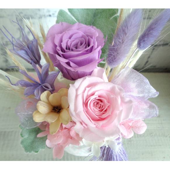 一般カテゴリー,プリザ和モダン・藤色,緑花園