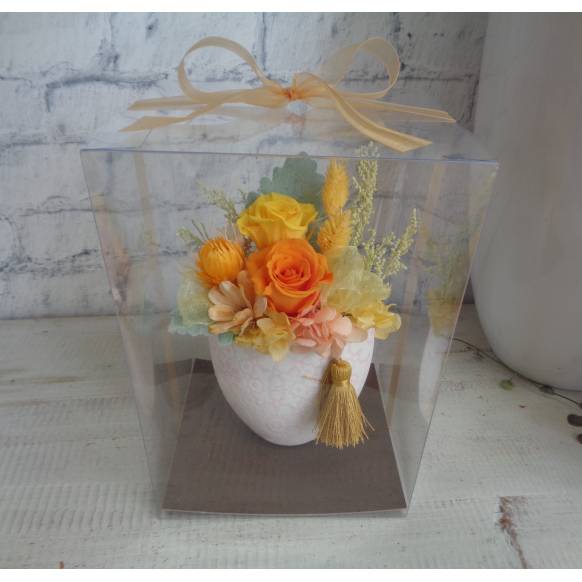 一般カテゴリー,プリザ和モダン・橙色,緑花園