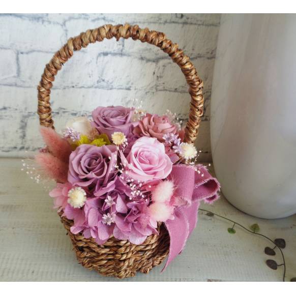 バスケットアレンジ・パープル一般カテゴリー