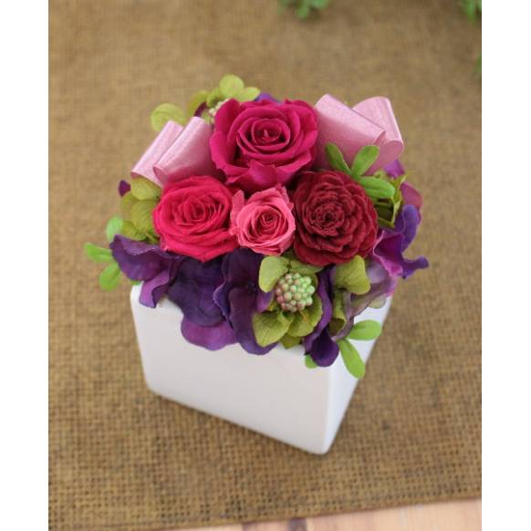 プリザーブドアレンジ「ファーストプリザ/ルージュ」一般カテゴリー