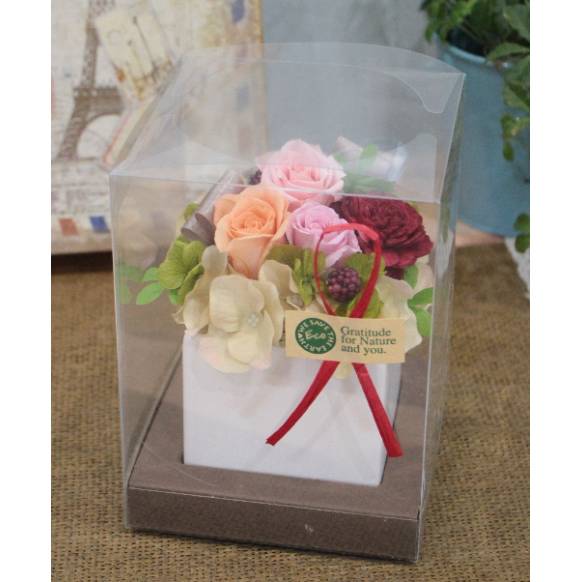 一般カテゴリー,プリザーブドアレンジ「ファーストプリザ/ルージュ」,アグレアーブル花や