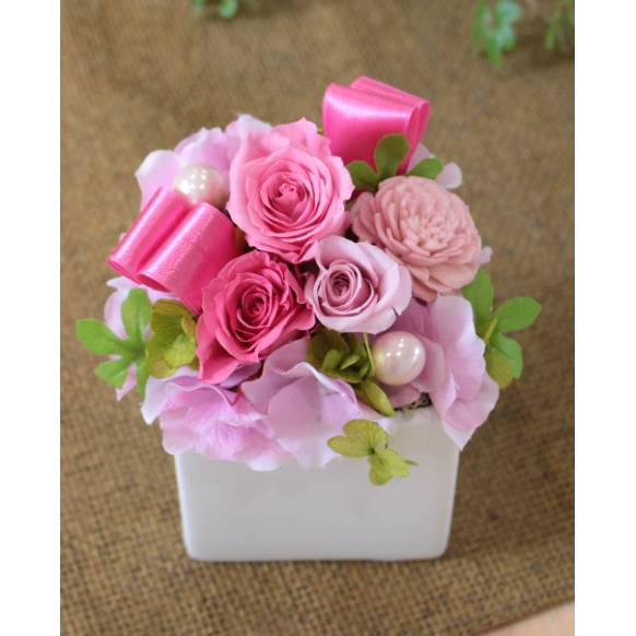 一般カテゴリー,プリザーブドアレンジ「ファーストプリザ/プリンセス」,アグレアーブル花や