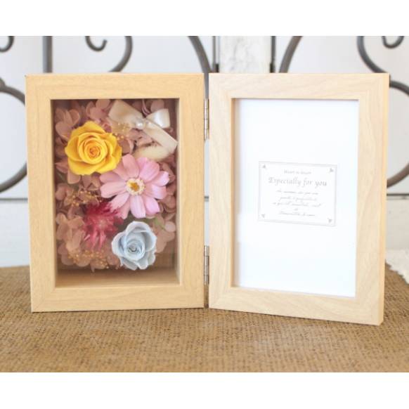 プリザーブドアレンジ フォトフレーム「結び/カラフル」一般カテゴリー