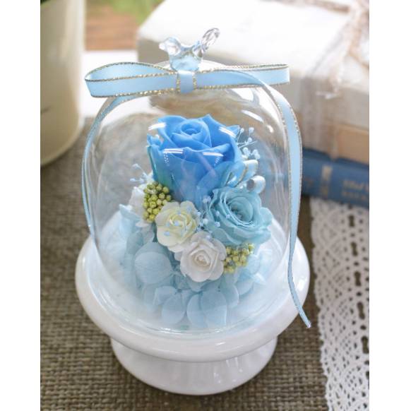 プリザーブドアレンジ「シャーロット/ブルー」一般カテゴリー