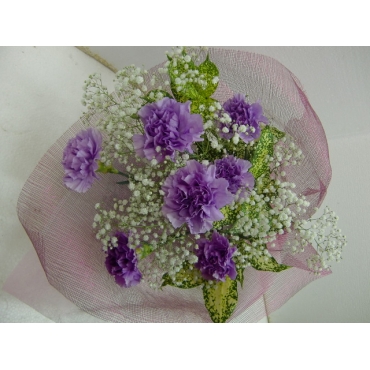 ムーンダストの花束 インターネット花キューピット フラワーギフト 手渡し