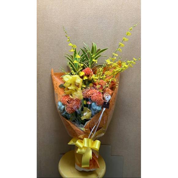 一般カテゴリー,季節の花束　      朱オレンジ,花の店　しのはらや